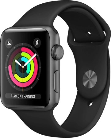 Apple Watch Series 3 (Sportbandje, 42mm) Space Gray