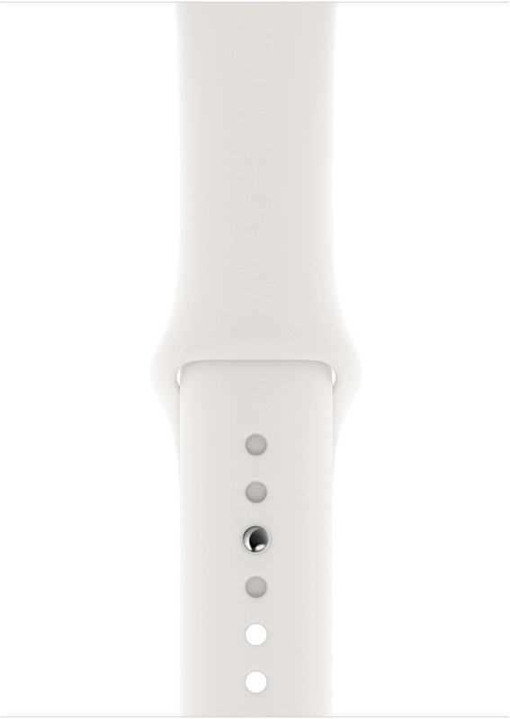 Apple Watch Series 4 (Sportbandje, 44mm) Zilver (Wit)
