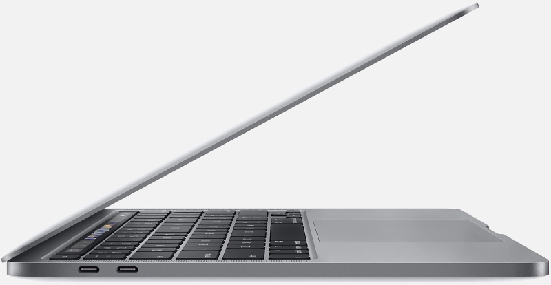 Macbook Pro 13" - Intel i5 2,0GHz - 16GB Ram - SSD 1TB - 2020 - Space Gray - Toetsenbord Belgisch