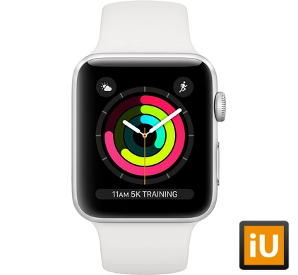 Apple Watch Series 3 (Sportbandje, 38mm) Zilver