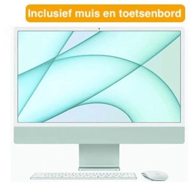 iMac 24" - Apple M1 8C 2,1GHz - 8GB Ram - SSD 512GB - Apple 8C GPU - Green - Qwerty NL