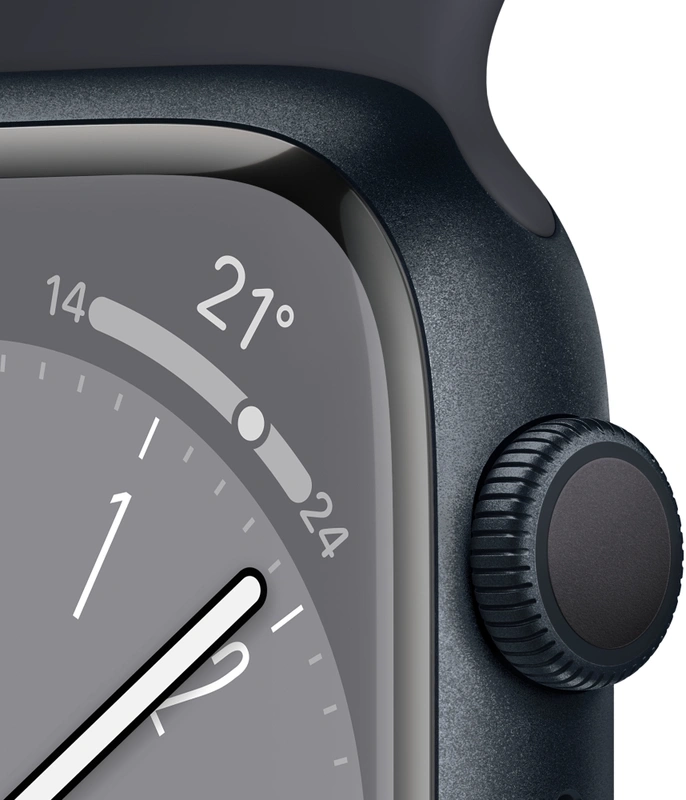 Apple Watch Series 8 (45mm) GPS, Sport Band, Black