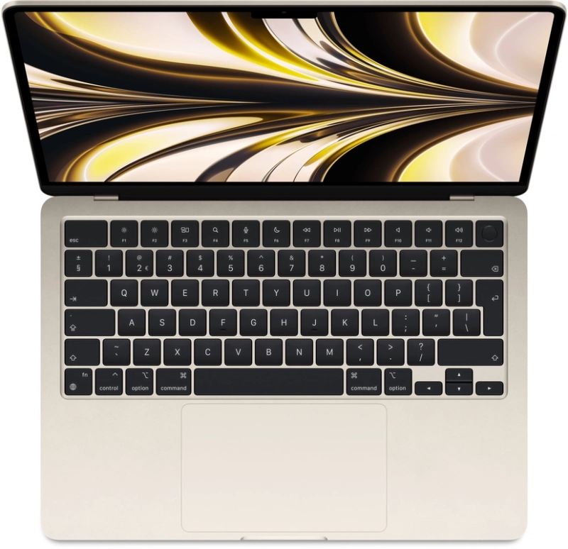 Macbook Air 13" - Apple M2 8-Core - Apple 10-Core GPU - 16GB Ram - SSD 1TB - 2022 - Starlight - Nederlands toetsenbord - NEW