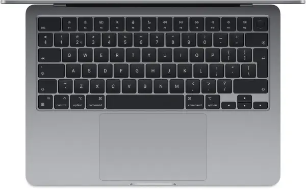 Macbook Air 13" - Apple M3 8-core - Apple 10-core GPU - 16GB Ram - SSD 256GB - 2024 - Space Gray - Nederlands toetsenbord