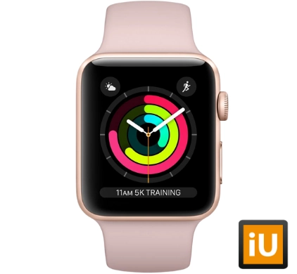 Apple Watch Series 3 (Sportbandje, 42mm) Goud (Rose)