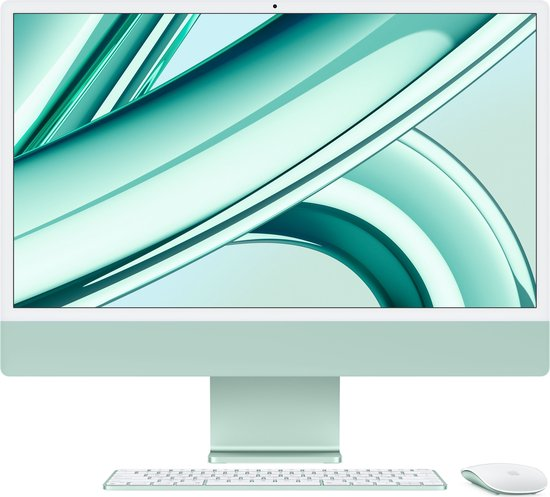 iMac 24" - Apple M3 8C 2,8GHz - 8GB Ram - 512GB 256GB - Apple 10C GPU - Green - Qwerty NL - NEW